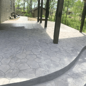 Stamped Covered Patio