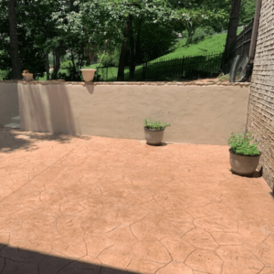 Stamped & Stained Patio